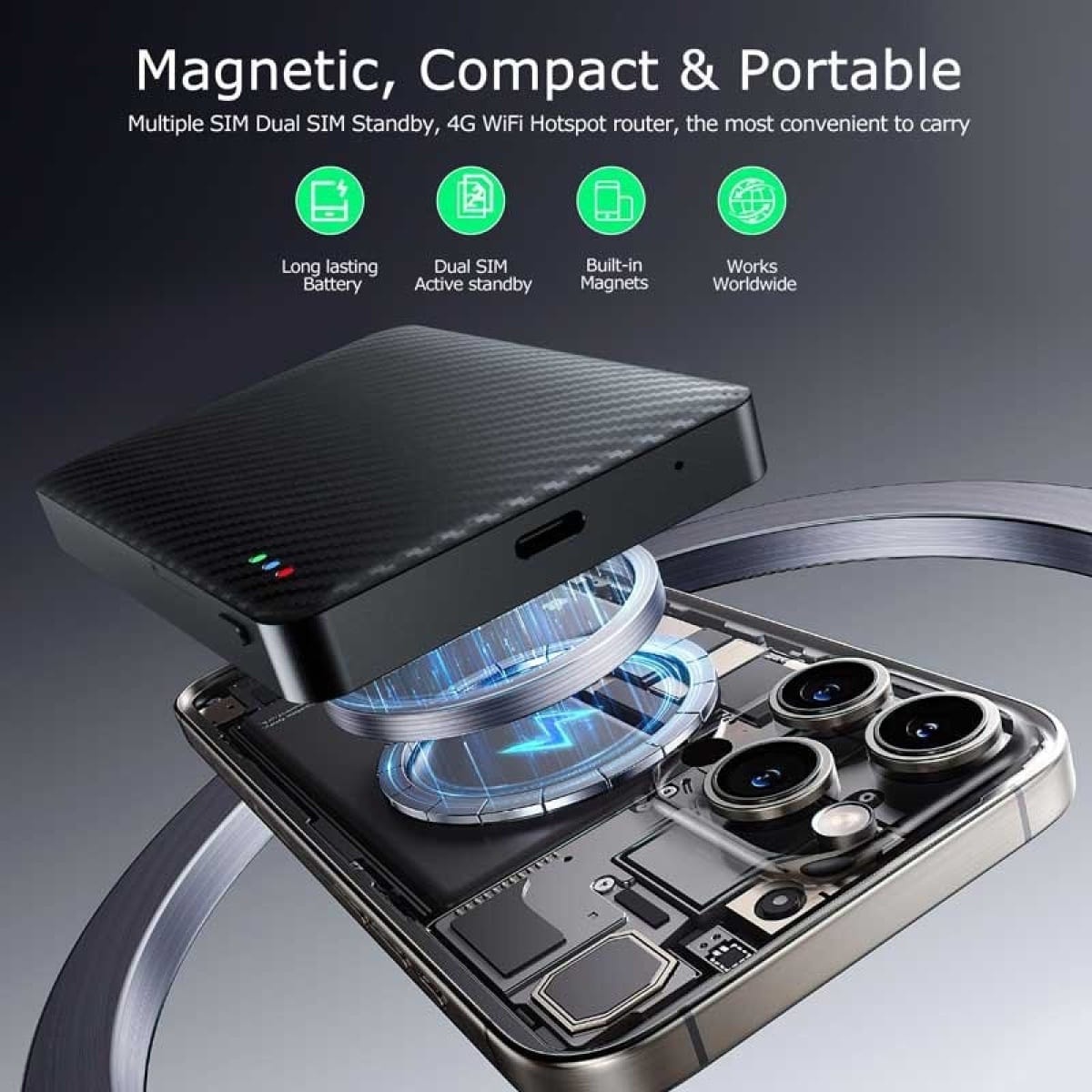 Mag2sim kapanmış iphone açar dual sim manyetik megsafe - Tekno 47